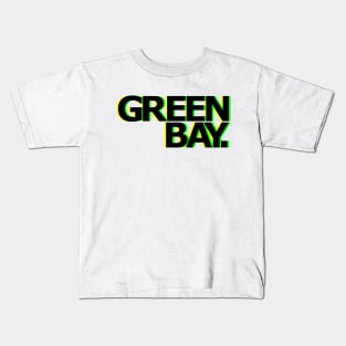 GREEN BAY NEON Kids T-Shirt